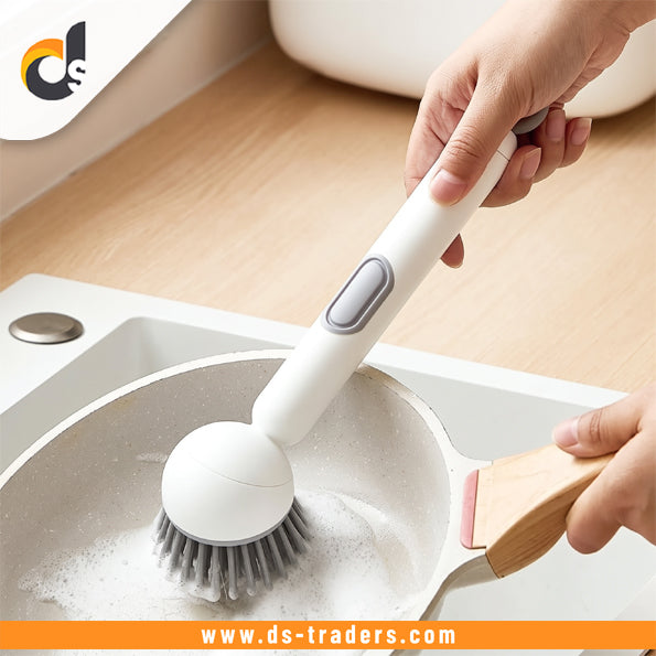 Dish Cleaning Brush With Soap Dispenser