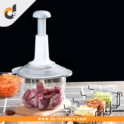 Manual Hand Push Chopper | 1.5 L