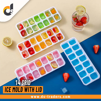 14 Grid Ice Mold with Lid