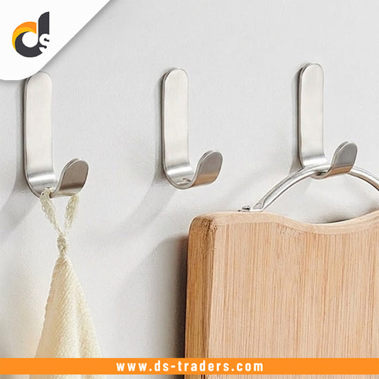 3PCs Metal Self-Adhesive Wall Hook