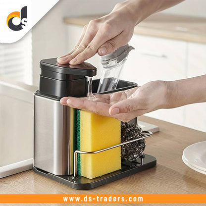 3-in-1 Stainless Steel Kitchen Soap Dispenser