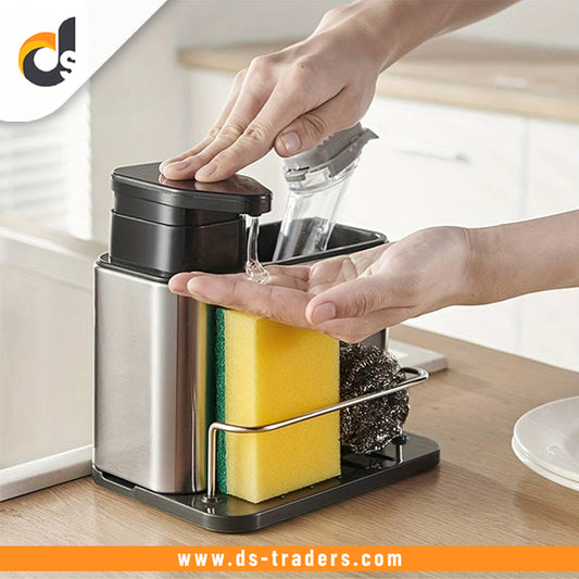 3-in-1 Stainless Steel Kitchen Soap Dispenser