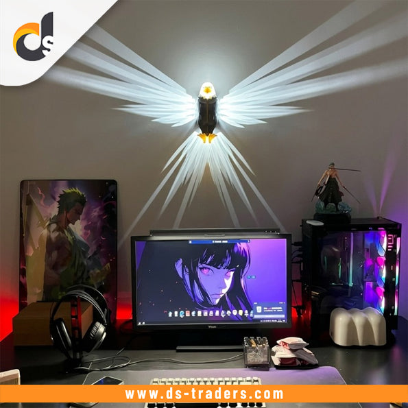 Majestic Eagle Wings Wall Lamp