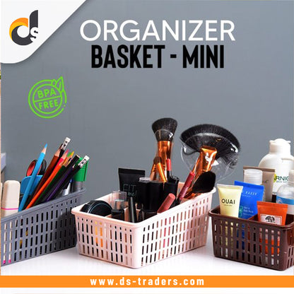 Plastic Basket for Kitchen- Fruit Vegetable Cabinet Organizer - Mini Size