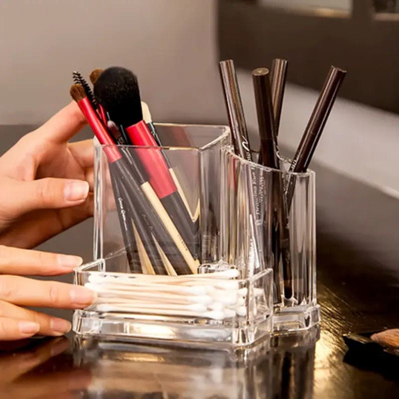 Acrylic Multi-Section Beauty Organizer