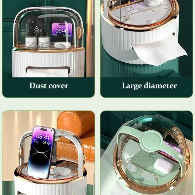 Multi-Functional Storage Case Tissue Box Holder