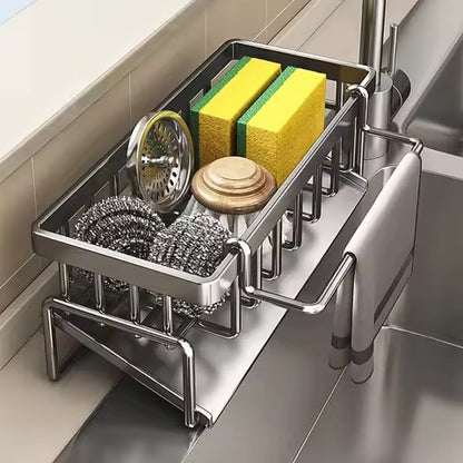 Kitchen Sink Steel Sponge & Brush Holder