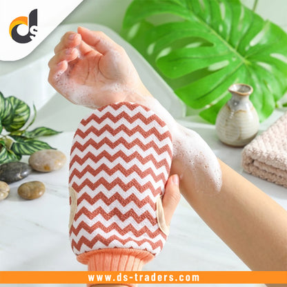 Wavy Texture Deep Cleansing Body Scrub Glove