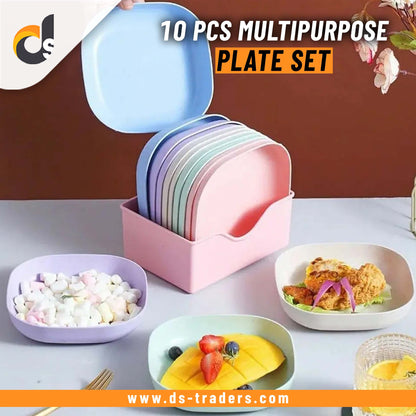 10Pcs Multipurpose Plate set with Holder