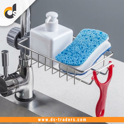 Stainless Steel Sink Sponge Holder Storage Rack