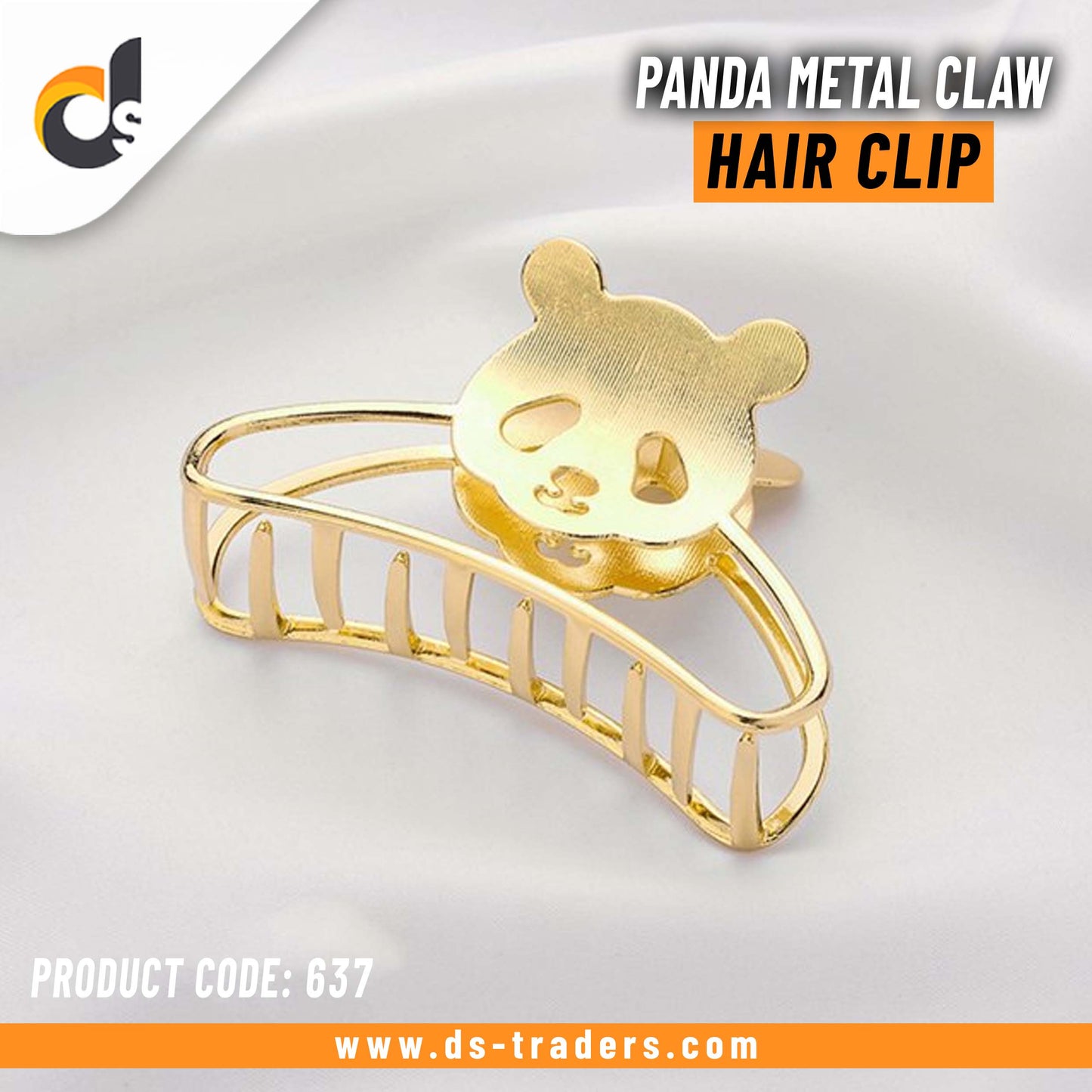 Panda Metal Claw Hair Clip