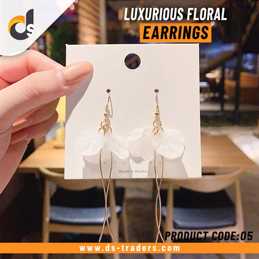 Luxurious Floral Earrings