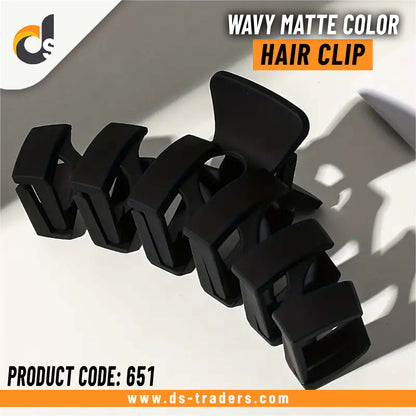 Wavy Matte Color Hair Clip