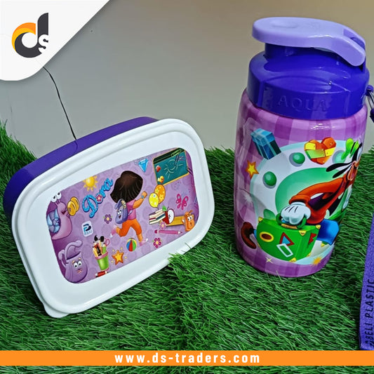 2 in 1 Lunch box and Bottle Set