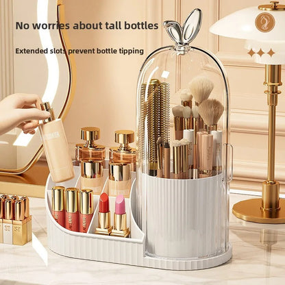 360° Rotating Makeup & Cosmetic Brush Organizer