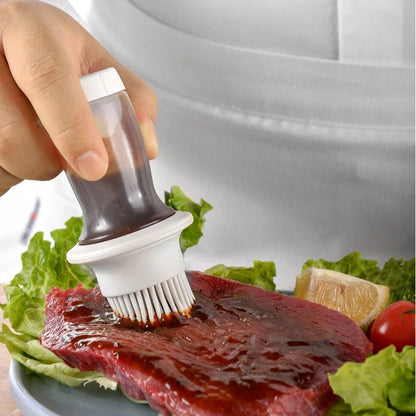 Portable Silicone BBQ Grill Oil Bottle Brush