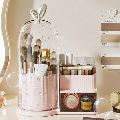 360° Rotating Dustproof Cosmetic Organizer