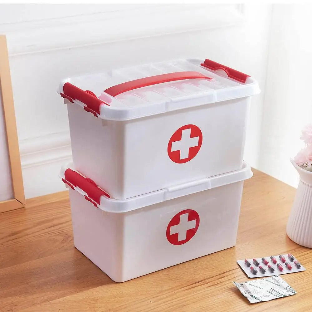 Portable Household Medicine First Aid Box