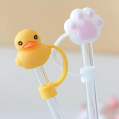 4PCs Silicon Tumbler Straw Cover (Random Covers)