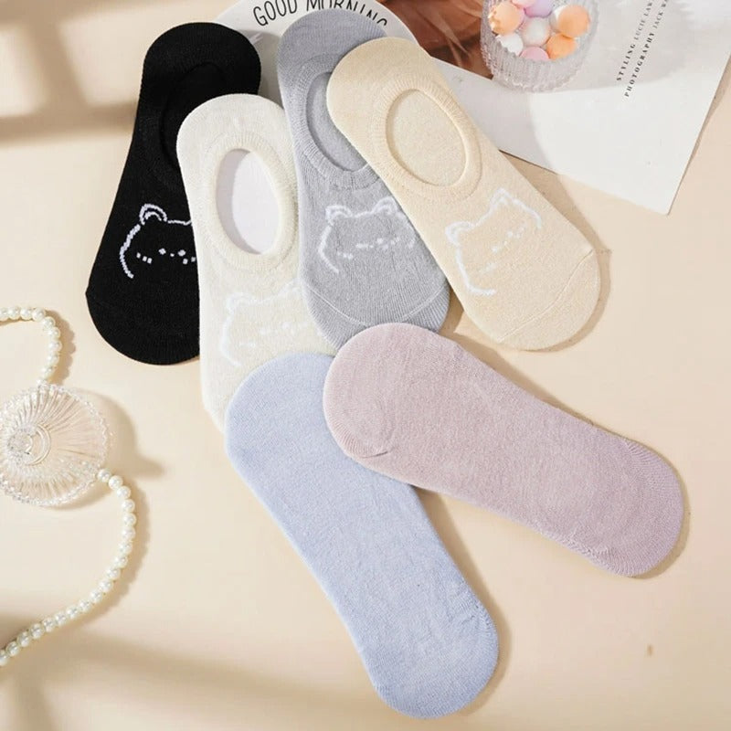 5 Pairs/Set Women Cotton Short Socks