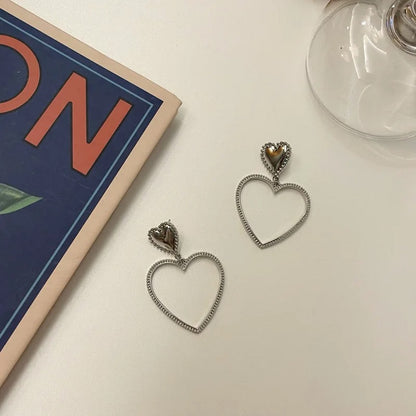 Exaggerated Love Heart Earrings