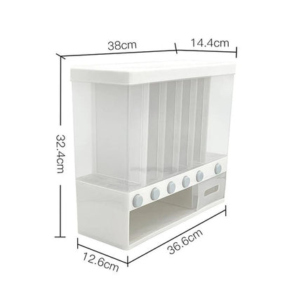 Wall Mounted Cereal & Rice  Dispenser