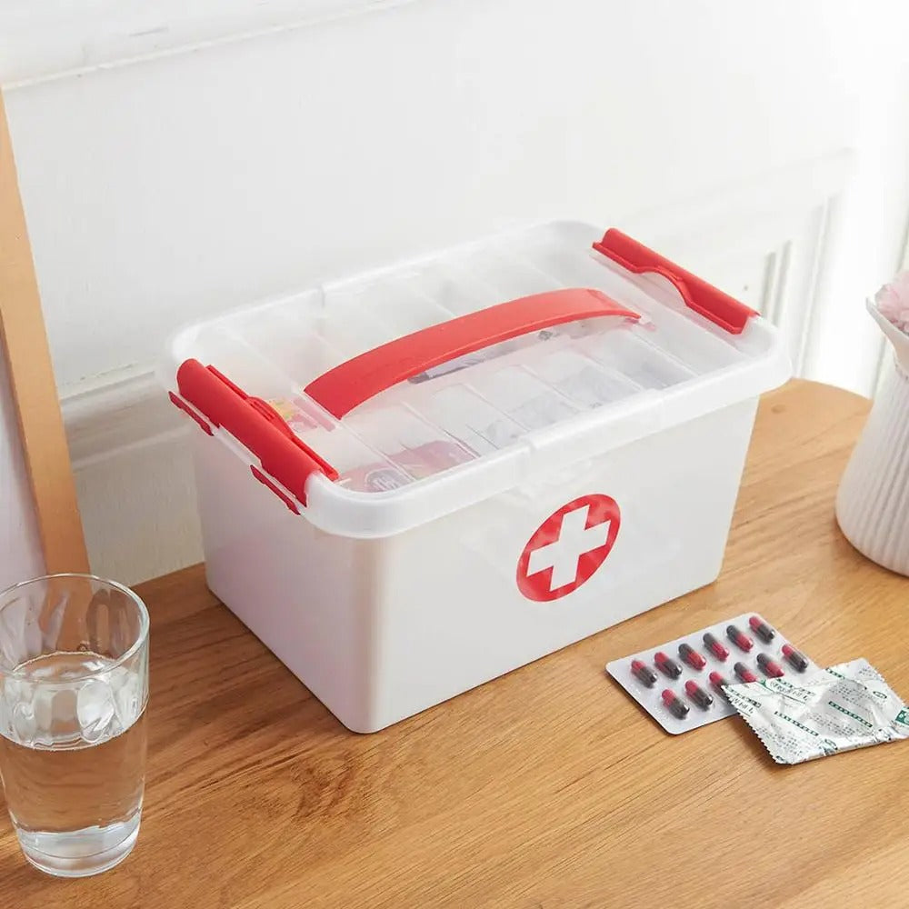 Portable Household Medicine First Aid Box