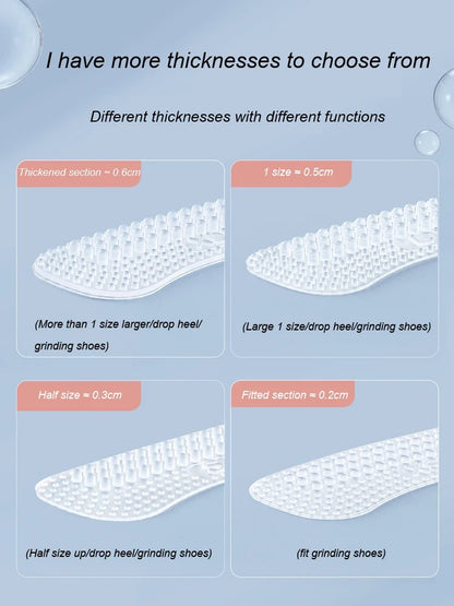 1 Pair Silicone Foot Gel Stickers Insole