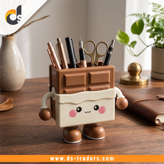 Cute Cartoon Chocolate Pen Holder