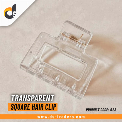 Transparent Square Hair Clip