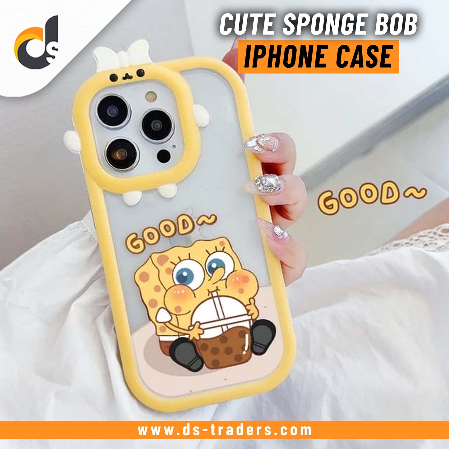 Cute Sponge Bob Design - iPhone Back Case Only