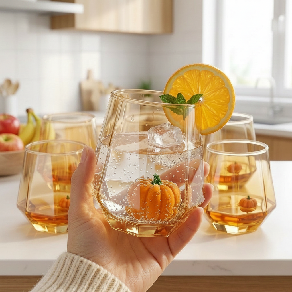 6PCs Signature Golden Glass Set
