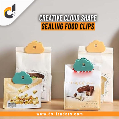 Pack Of 2 - Creative Cloud Shape Plastic Sealing Food Clips