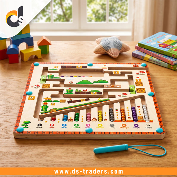 Wooden Bead Maze Puzzle Toy