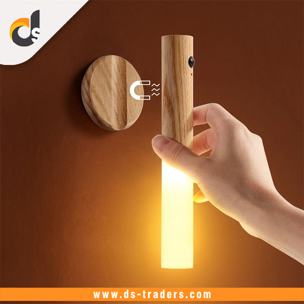 Rechargeable Wooden Magnetic Motion Sensor Light