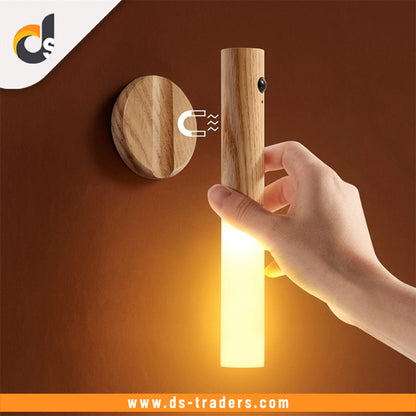 Rechargeable Wooden Magnetic Motion Sensor Light
