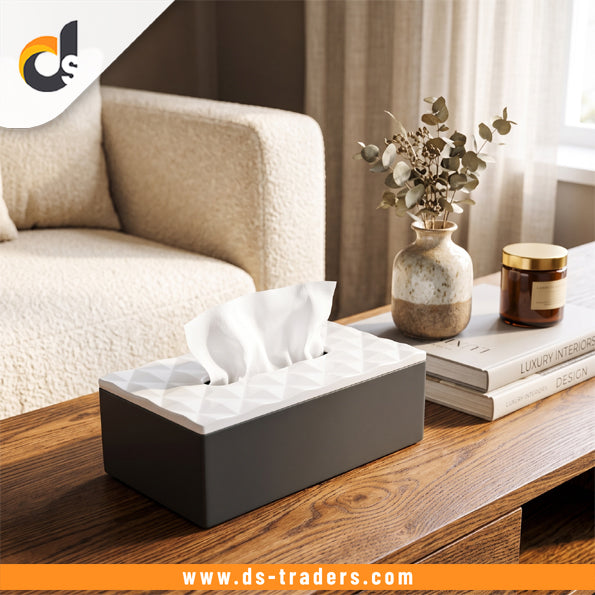 Elegant Textured Tissue Storage Box