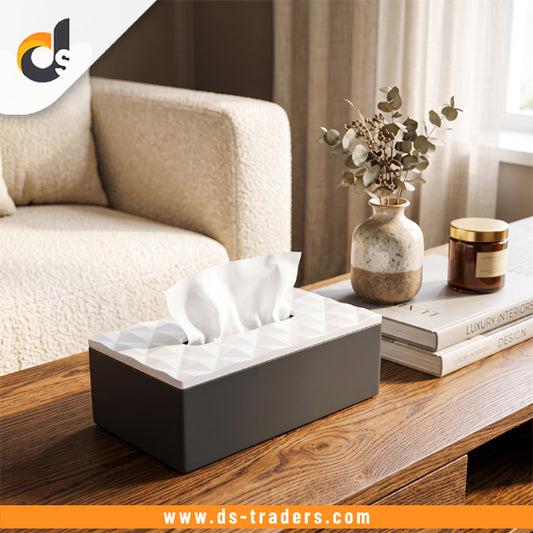 Elegant Textured Tissue Storage Box