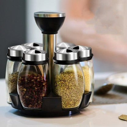 Rotating Spice Jar Set