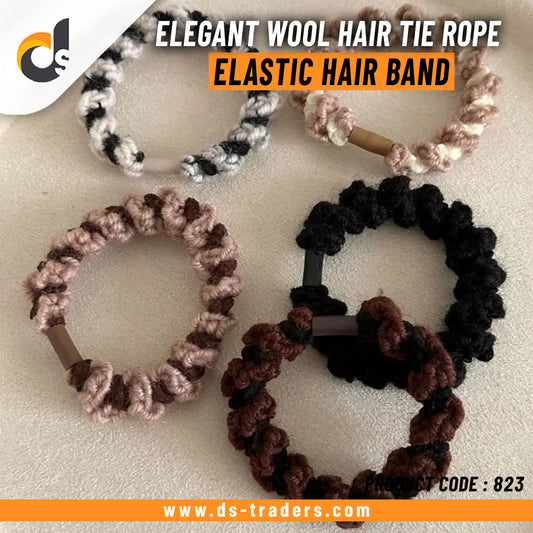 Elegant Wool Hair Tie Rope High Elastic Hairband