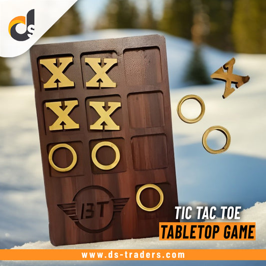Tic Tac Toe Wooden X/O Tabletop Game