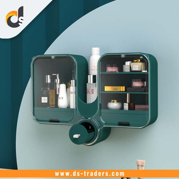 Wall-Mounted Makeup & Cosmetic Organizer