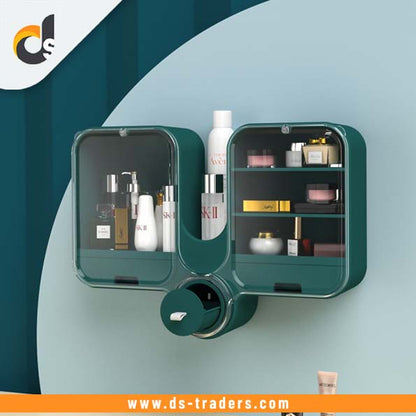 Wall-Mounted Makeup & Cosmetic Organizer