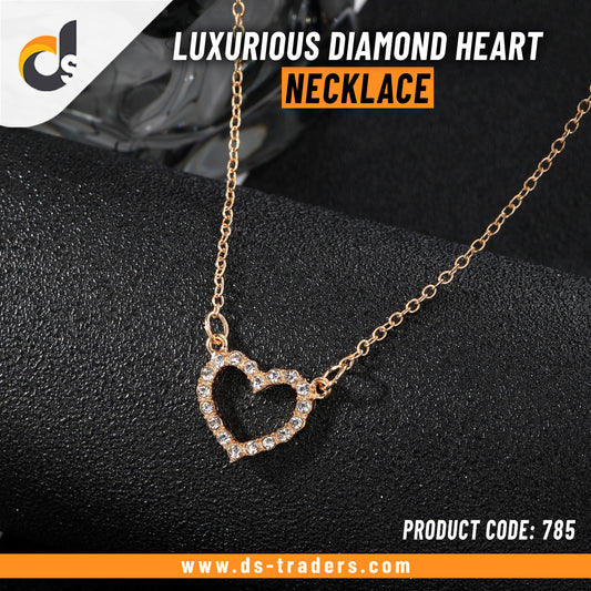 Luxurious Diamond Heart Necklace