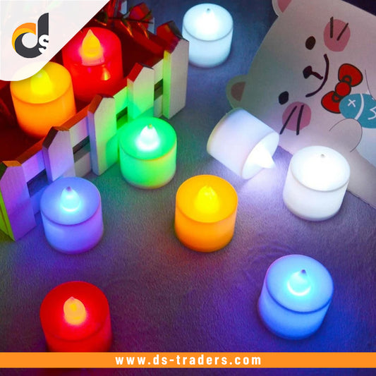 Pack Of 2 - LED Multi-Color Candle Light Decoration Ornamental No Heat.