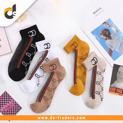 5Pairs/Set Fashion Women's Net Socks