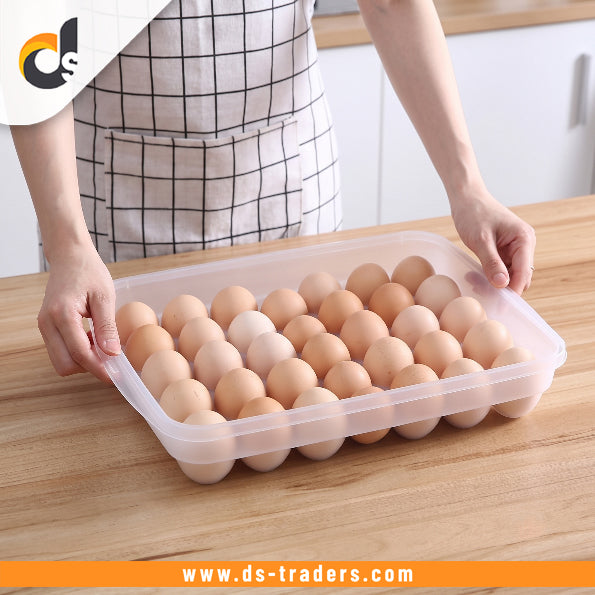 24 Grid Transparent Egg Storage Tray