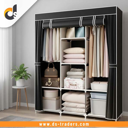 Space-Saving Portable Clothes Shelf