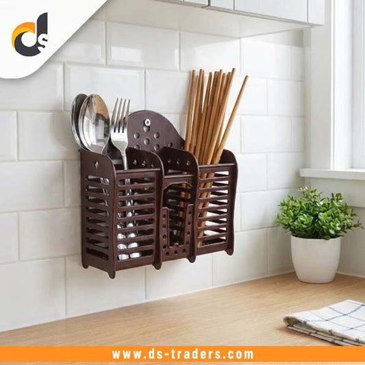 Wall Mounted Plastic Kitchen Spoon Holder