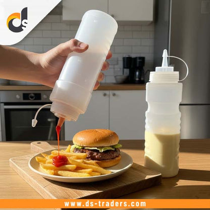 2PCs Plastic Ketchup Bottle Set